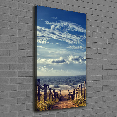 Canvas wall art Path to the beach