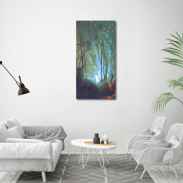 Picture canvas print Mystical forest