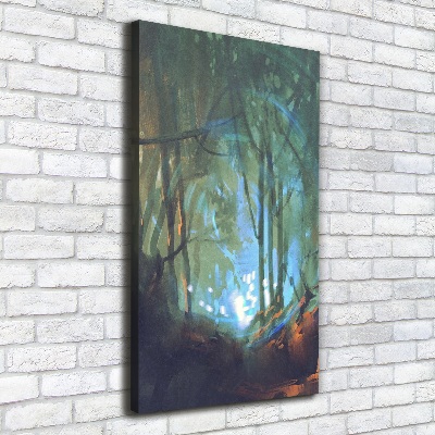 Picture canvas print Mystical forest