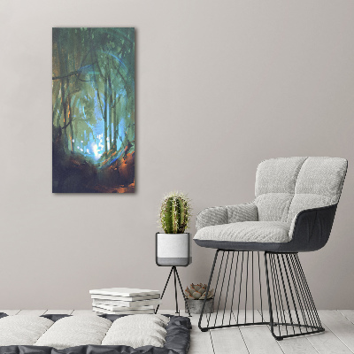 Picture canvas print Mystical forest