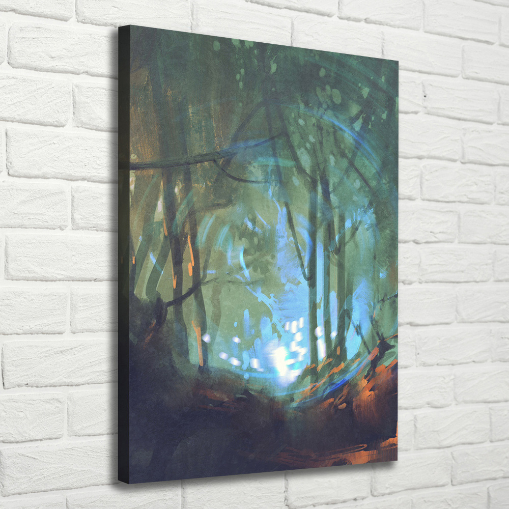 Picture canvas print Mystical forest