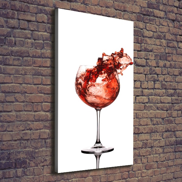 Canvas wall art A glass of wine