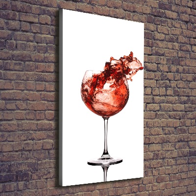 Canvas wall art A glass of wine