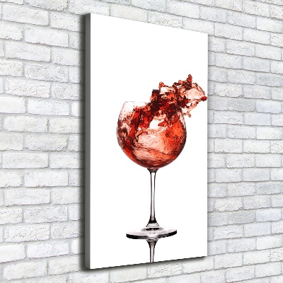 Canvas wall art A glass of wine