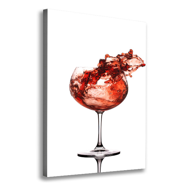 Canvas wall art A glass of wine