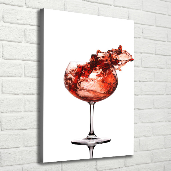 Canvas wall art A glass of wine