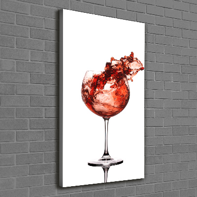 Canvas wall art A glass of wine