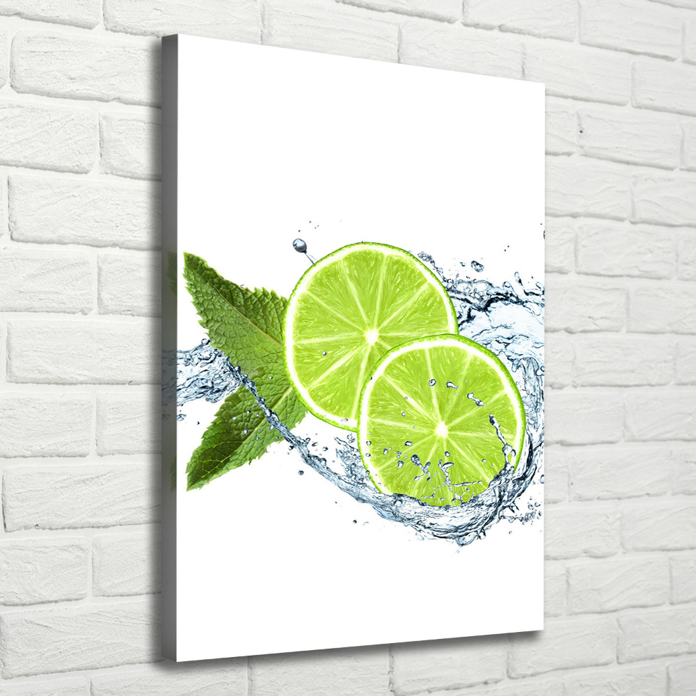 Canvas wall art Lime