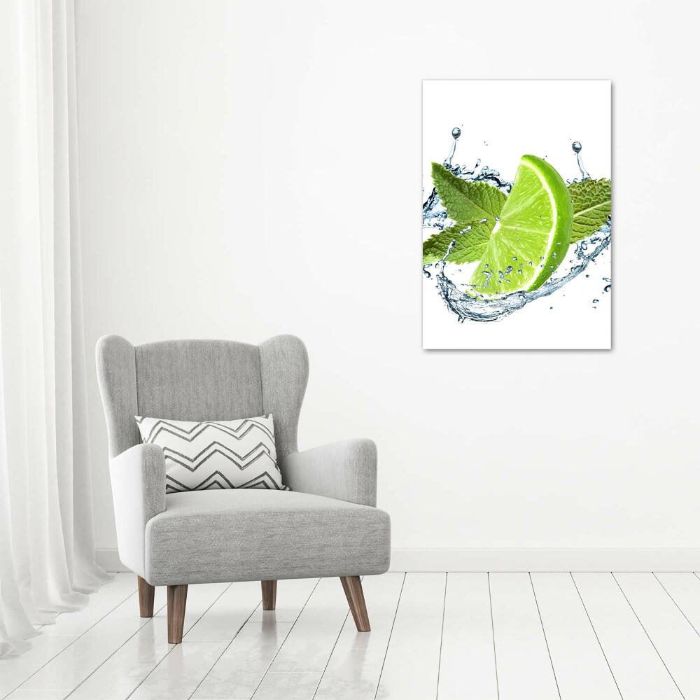 Canvas wall art Lime