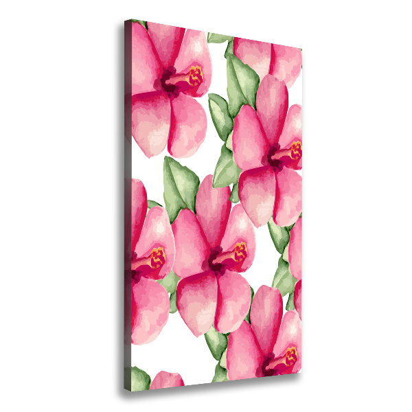 Canvas wall art Tropical flowers