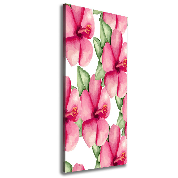 Canvas wall art Tropical flowers