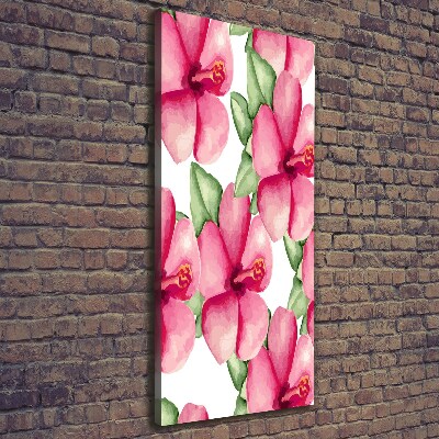 Canvas wall art Tropical flowers