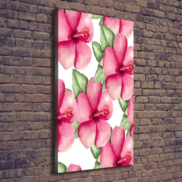 Canvas wall art Tropical flowers