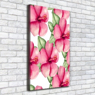 Canvas wall art Tropical flowers