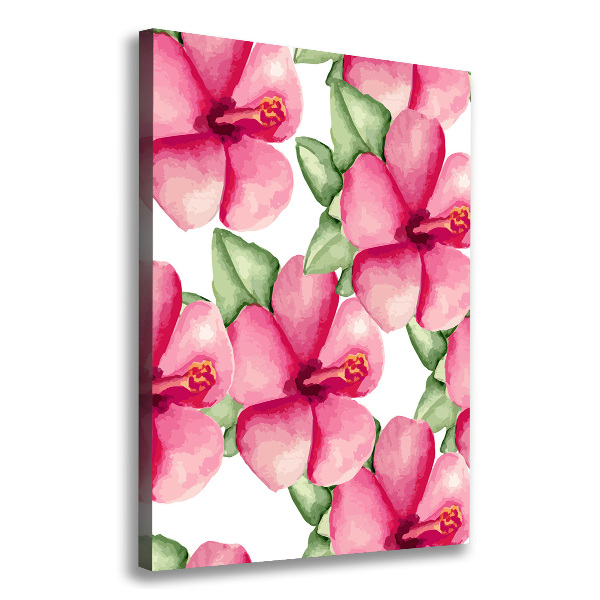 Canvas wall art Tropical flowers