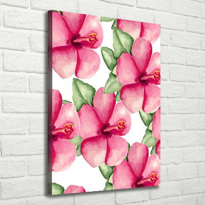 Canvas wall art Tropical flowers