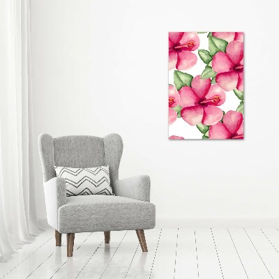 Canvas wall art Tropical flowers