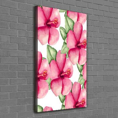 Canvas wall art Tropical flowers