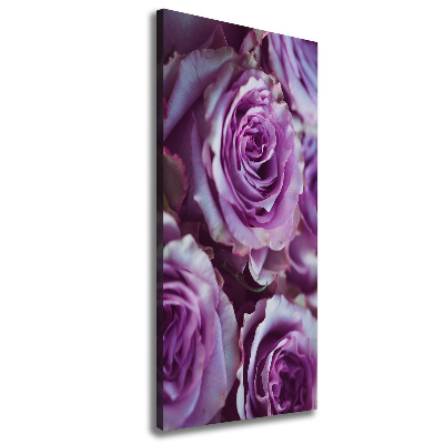 Canvas wall art Purple roses