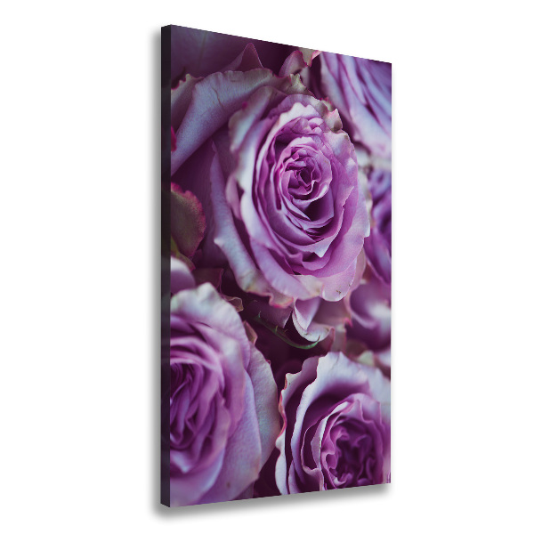 Canvas wall art Purple roses