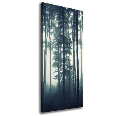 Large canvas wall art Fog in the forest