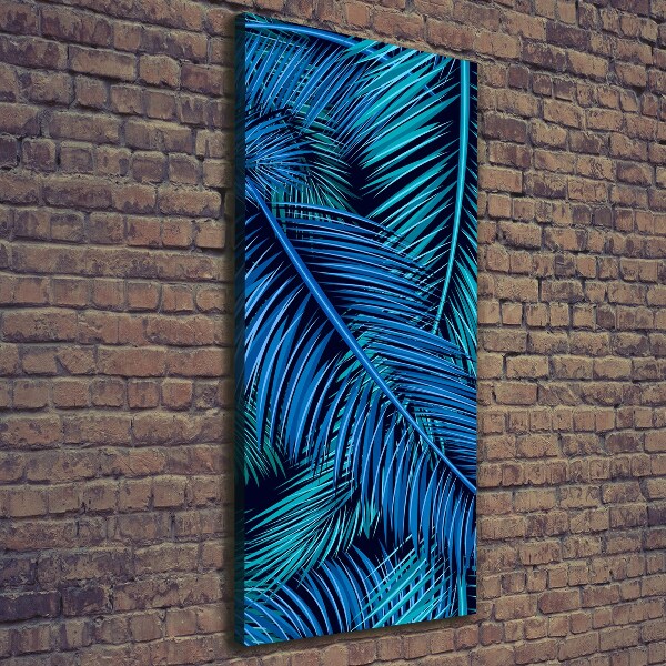 Large canvas wall art Palm leaves