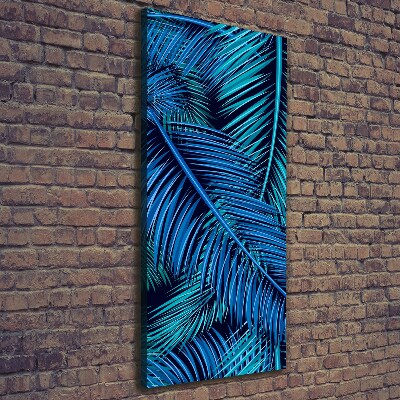 Large canvas wall art Palm leaves