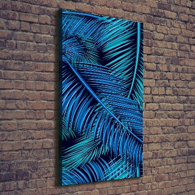 Large canvas wall art Palm leaves