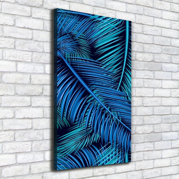 Large canvas wall art Palm leaves