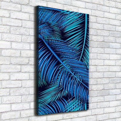 Large canvas wall art Palm leaves