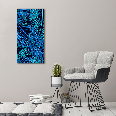 Large canvas wall art Palm leaves