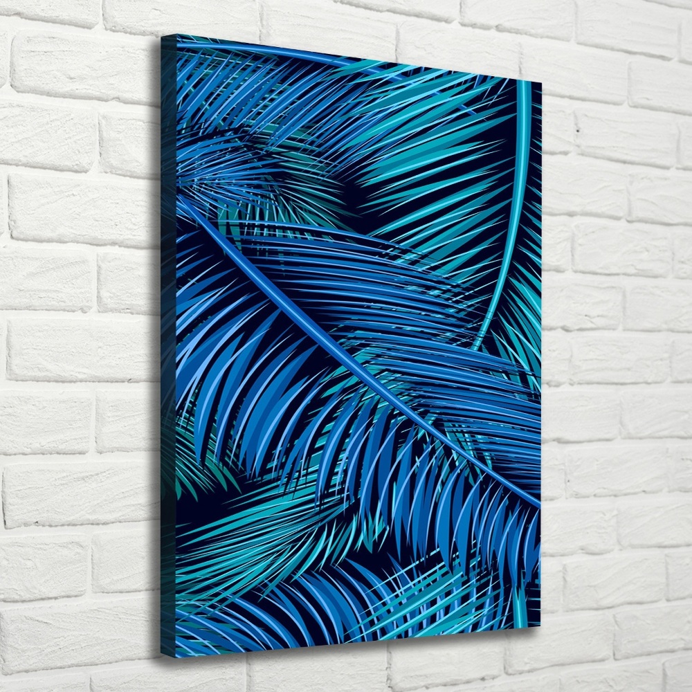 Large canvas wall art Palm leaves