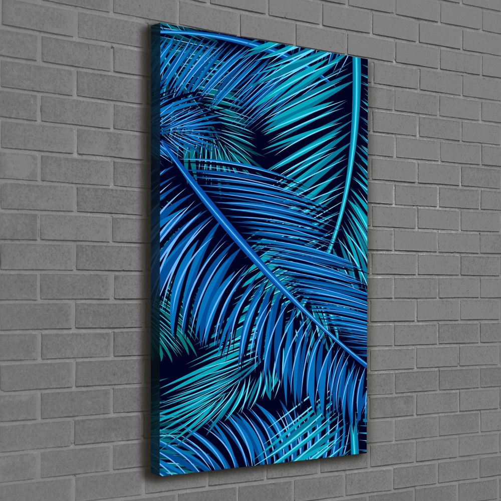 Large canvas wall art Palm leaves