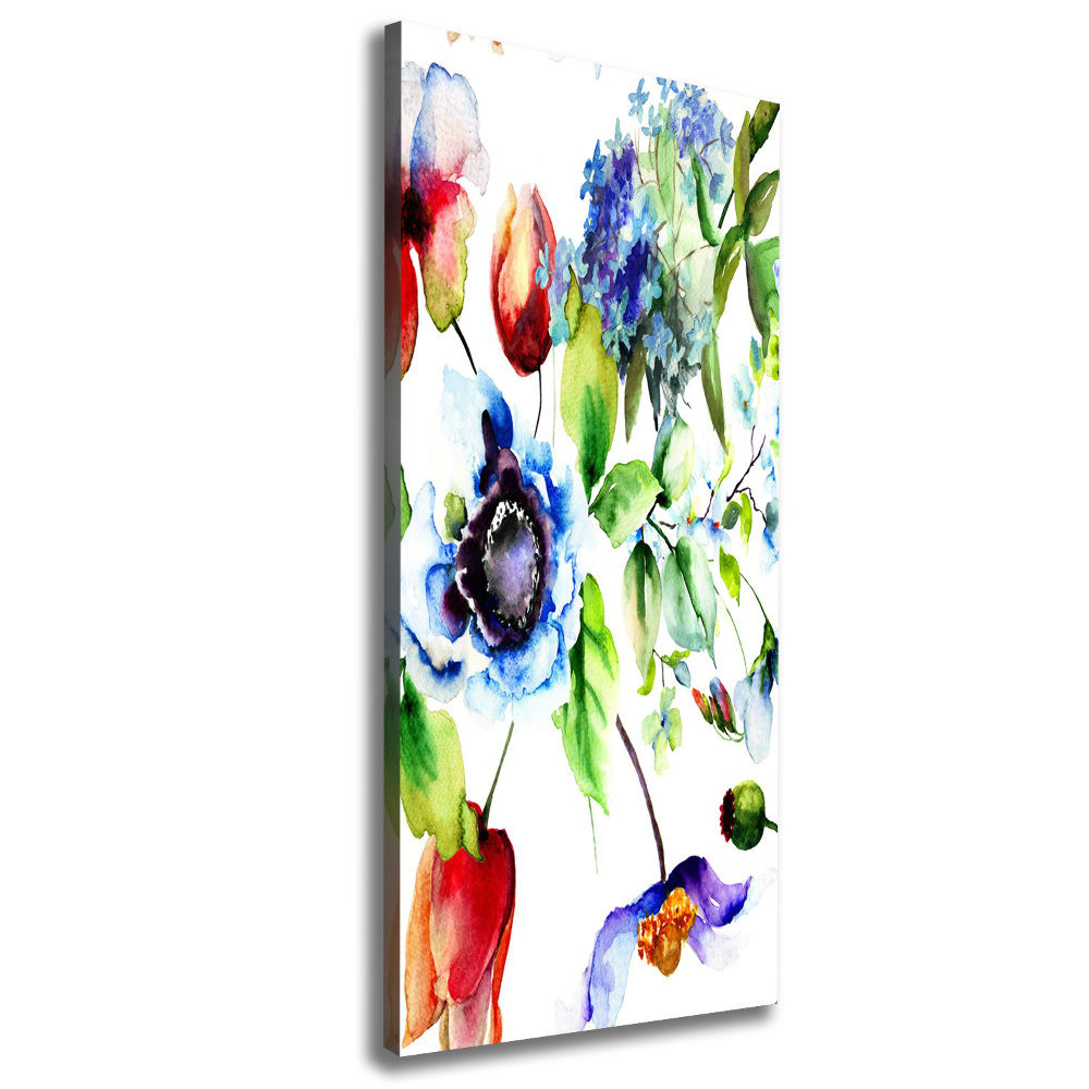 Large canvas wall art Field flowers