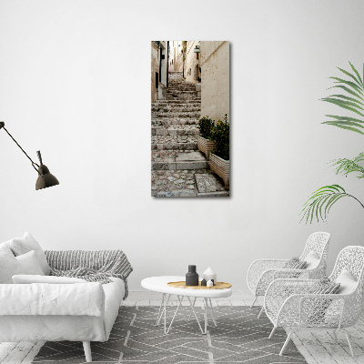 Picture canvas print Charming street