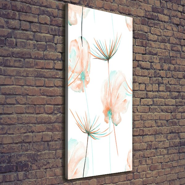 Large canvas wall art Field flowers