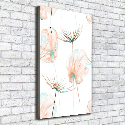 Large canvas wall art Field flowers