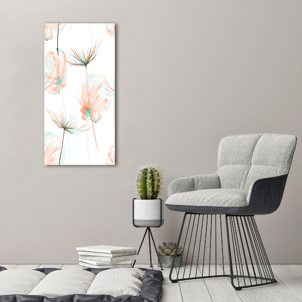 Large canvas wall art Field flowers