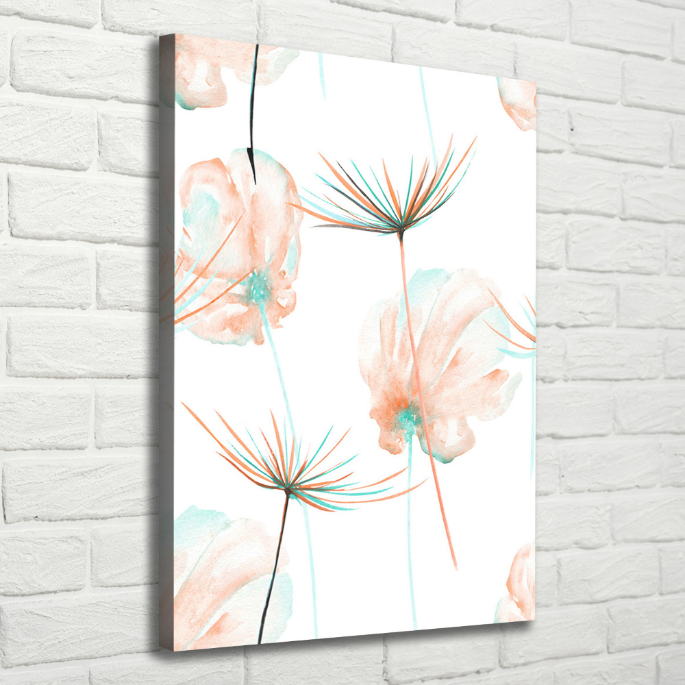 Large canvas wall art Field flowers