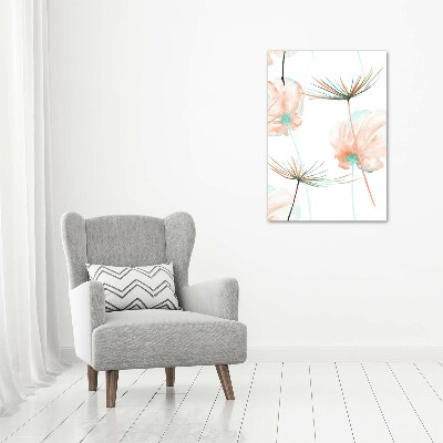 Large canvas wall art Field flowers