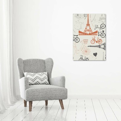 Wall art canvas large Symbols of France