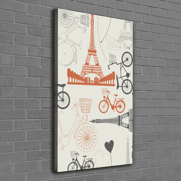 Wall art canvas large Symbols of France