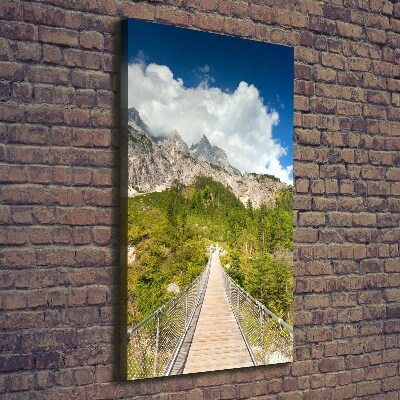 Large canvas wall art Hanging bridge