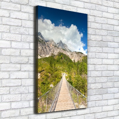 Large canvas wall art Hanging bridge