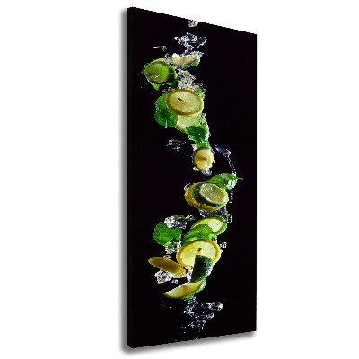 Large canvas wall art Lime and lemons