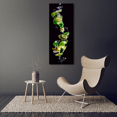 Large canvas wall art Lime and lemons