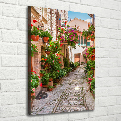 Wall art canvas Italian streets