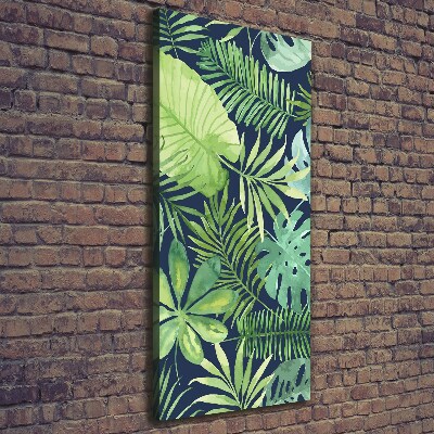 Wall art canvas large Tropical leaves