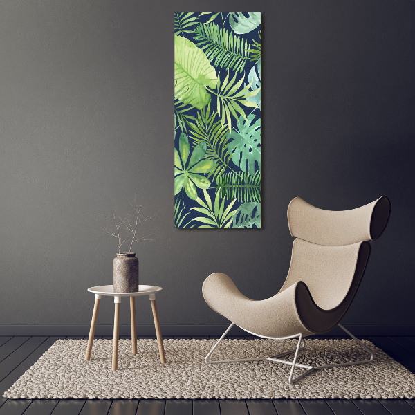 Wall art canvas large Tropical leaves