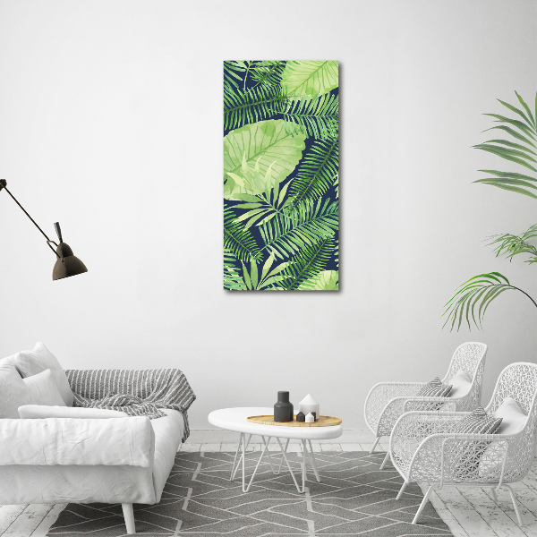 Canvas print Tropical leaves